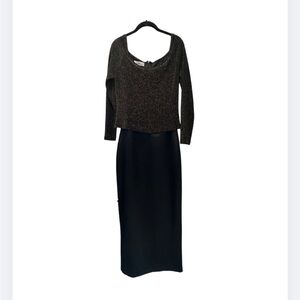 LIKE NEW vintage Patra Elegant Black Evening Dress